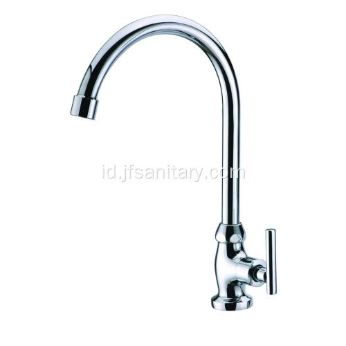 Kuningan Tubuh Single Dingin Kitchen Faucet Ketuk